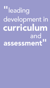 Banner - leading development in curriculum and assessment