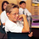 photo of a pupil in class